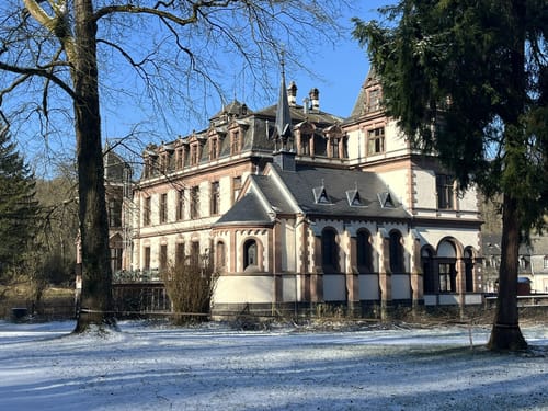 Durchs Wäldchen hinterm Schloss Ahrental
