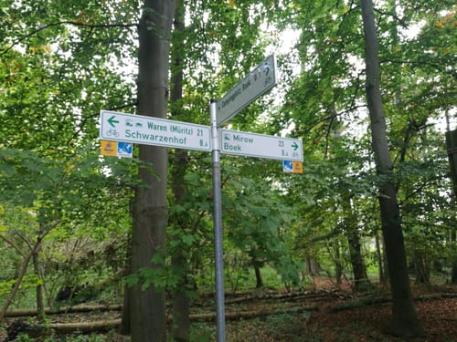 Müritz-Nationalpark Weg Etappe 2: Schwarzenhof - Boeker Mühle