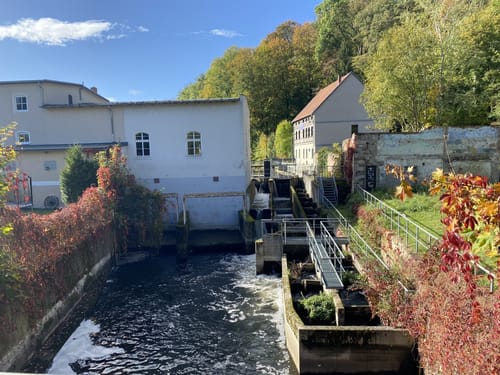 Schloss Lichtenwalde - Harasfelsen  - Webermühle