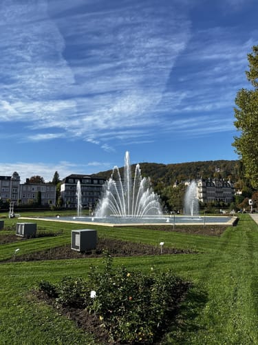 Bad Kissingen entlang der Fränkischen Saale