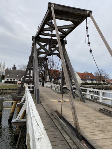 Klosterruine Eldena – Holzklappbrücke Wieck