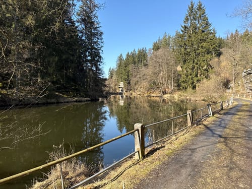 Königsmühle durch das Egertal bei Neuhaus