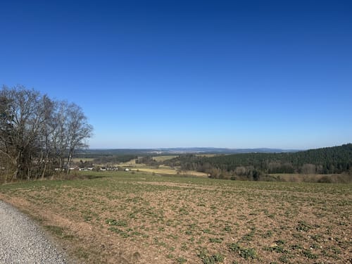 Kohlberg durch dem Wald nach Artesgrün
