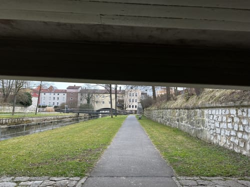 Amberg Stadtgraben und Vils Promenade