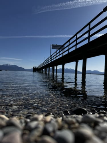 Seebruck: Strandbad - Dampfersteg