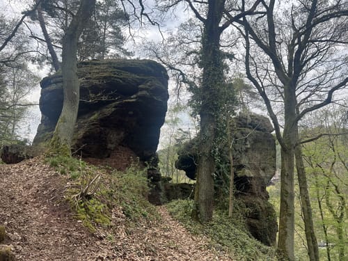 Felspassagen an der Rur